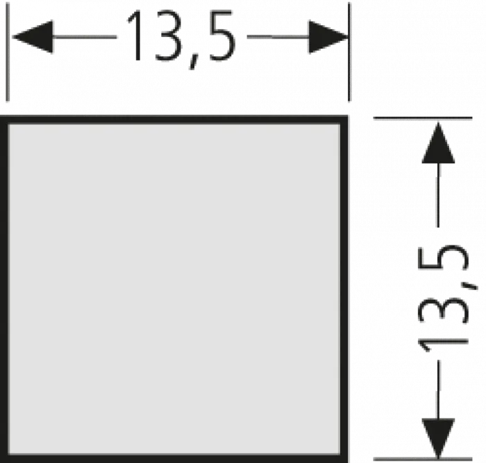 RENZ Drückerabdeckung für SEKO Taster 97-9-82049 - schematische Darstellung