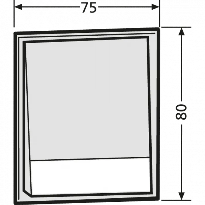 RENZ Tastenmodul mit 4x Klingeltaster 97-9-85269 - schematische Darstellung