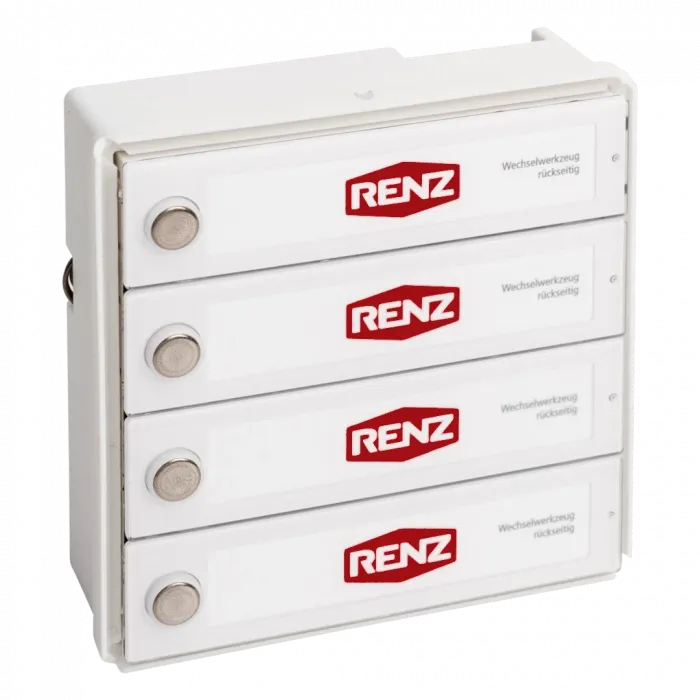 RENZ RSA2-kompakt Block 4xKlingel, beleuchtet, 97-9-85329 - Seitenansicht