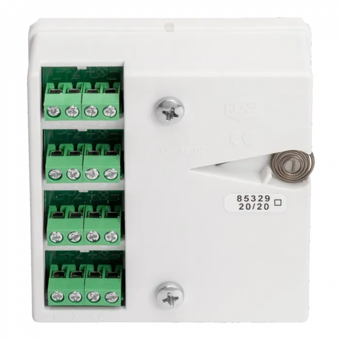 RENZ RSA2-kompakt Block 4xKlingel, beleuchtet, 97-9-85329 - Rückansicht