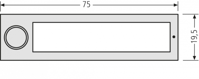 RENZ RSA2-kompakt Namensschildabdeckung 97-9-85339 - schematische Darstellung