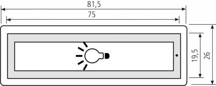 RENZ Kunststoff RSA2 Lichtschild inkl. Gehäuse 97-9-85350 - schematische Darstellung