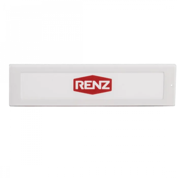 RENZ RSA2 Kunststoff Namensschildabdeckung 97-9-85353 - Frontansicht