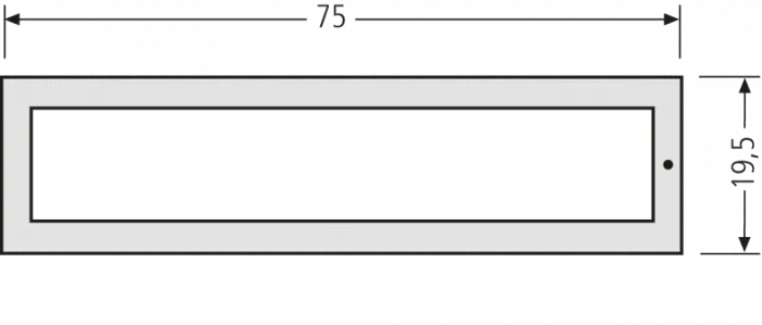 RENZ RSA2 Kunststoff Namensschildabdeckung 97-9-85353 - schematische Darstellung