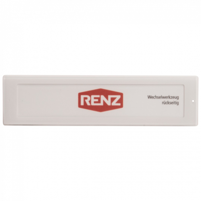 RENZ RSA2 Namensschildabdeckung, Kunststoff,  97-9-85357 - Frontansicht