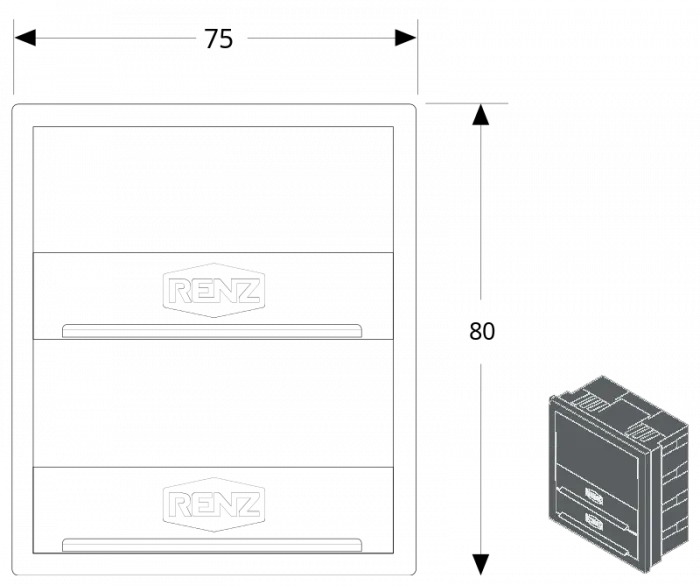 RENZ Klingelmodul 3. Generation 97-9-85670 2 Klingeln - schematische Darstellung