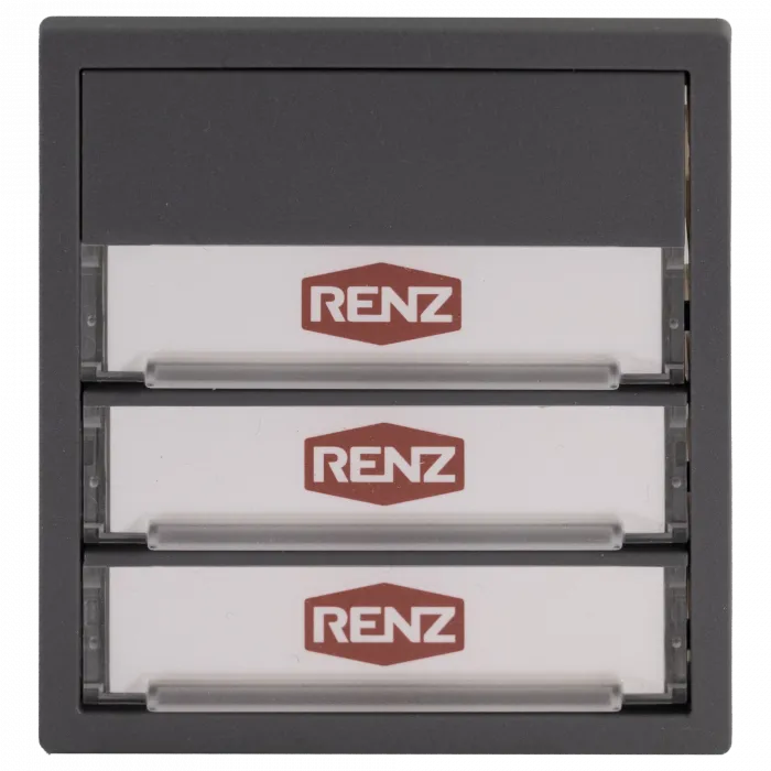 RENZ Klingelmodul 3. Generation 97-9-85671 3xKlingel - Frontansicht