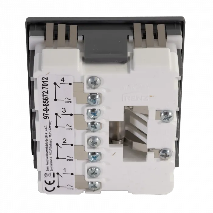 RENZ Klingelmodul 3. Generation 97-9-85672 4xKlingel - Rückansicht