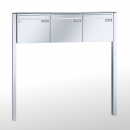 RENZ Basic (B) Edelstahl 3-seitig, Anlage ohne Installationskasten, Kasten 370x330x145, 3-teilig, zum Einbetonieren, 10-0-10014