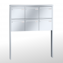 RENZ TETRO Edelstahl V4A-Ausführung, Anlage ohne Installationskasten, Kasten 370x330x145, 6-teilig, zum Einbetonieren, 10-0-10232