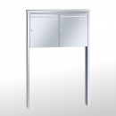 RENZ TETRO Edelstahl V4A-Ausführung, Anlage ohne Installationskasten, Kasten 370x440x145, 2-teilig, zum Einbetonieren, 10-0-10234