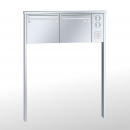 RENZ TETRO-Edelstahl V4A-Ausführung, Anlage mit Installationskasten, Kasten 370x330x100, 2-teilig, zum Einbetonieren, 10-0-10241