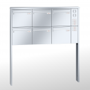 RENZ TETRO Edelstahl V4A-Ausführung, Anlage mit Installationskasten, Kasten 370x330x145, 6-teilig, zum Einbetonieren, 10-0-10252