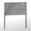 RENZ Quadra 3-seitig, Anlage mit Installationskasten, Kasten 370x330x145, 5-teilig, zum Einbetonieren, 10-0-10277