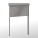 RENZ PRISMA-Stahl-Ausführung, Anlage ohne Installationskasten, Kasten 370x440x145, 2-teilig, zum Einbetonieren, 10-0-10342
