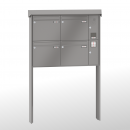 RENZ PRISMA Stahl-Ausführung, Anlage mit Installationskasten, Kasten 370x330x145, 4-teilig, zum Einbetonieren, 10-0-10351