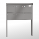 RENZ PRISMA Stahl-Ausführung, Anlage mit Installationskasten, Kasten 370x330x145, 5-teilig, zum Einbetonieren, 10-0-10352