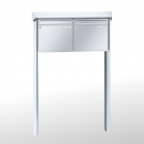 RENZ PRISMA Edelstahl V4A-Ausführung, Anlage ohne Installationskasten, Kasten 370x330x145, 2-teilig, zum Einbetonieren, 10-0-10362