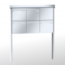 RENZ PRISMA-Edelstahl V4A-Ausführung, Anlage ohne Installationskasten, Kasten 370x330x145, 5-teilig, zum Einbetonieren,10-0-10365