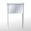 RENZ PRISMA Edelstahl V4A-Ausführung, Anlage ohne Installationskasten, Kasten 370x440x145, 2-teilig, zum Einbetonieren, 10-0-10368