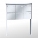 RENZ PRISMA Edelstahl V4A-Ausführung, Anlage mit Installationskasten, Kasten 370x330x145, 5-teilig, zum Einbetonieren, 10-0-10378