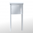 RENZ PRISMA Edelstahl V4A-Ausführung, Anlage mit Installationskasten, Kasten 370x440x145, 1-teilig Installationskasten senkrecht, zum Einbetonieren, 10-0-10381