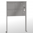 RENZ TETRO Stahl-Ausführung, Anlage mit Installationskasten, Kasten 370x330x100, 4-teilig, mit 2 Fußplatten, 10-0-19192