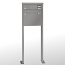 RENZ TETRO Stahl-Ausführung, Anlage mit Installationskasten, Kasten 370x330x145, 1-teilig Installationskasten waagerecht, mit 2 Fußplatten, 10-0-19195