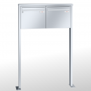 RENZ TETRO Edelstahl V4A-Ausführung, Anlage ohne Installationskasten, Kasten 370x330x100, 2-teilig, mit 2 Fußplatten, 10-0-19222