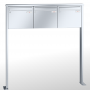 RENZ TETRO Edelstahl V4A-Ausführung, Anlage ohne Installationskasten, Kasten 370x330x100, 3-teilig, mit Fußplatten zum Aufschrauben, 10-0-19223