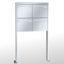 RENZ TETRO Edelstahl V4A-Ausführung, Anlage ohne Installationskasten, Kasten 370x330x145, 4-teilig, mit 2 Fußplatten, 10-0-19230