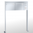 RENZ TETRO Edelstahl V4A-Ausführung, Anlage mit Installationskasten, Kasten 370x330x100, 2-teilig , mit 2 Fußplatten, 10-0-19241