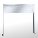 RENZ TETRO Edelstahl V4A-Ausführung, Anlage mit Installationskasten, Kasten 370x330x145, 3-teilig, mit 2 Fußplatten, 10-0-19249