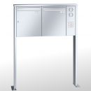 RENZ TETRO Edelstahl V4A-Ausführung, Anlage mit Installationskasten, Kasten 370x440x145, 2-teilig , mit 2 Fußplatten, 10-0-19255