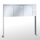 RENZ TETRO Edelstahl V4A-Ausführung, Anlage mit Installationskasten, Kasten 370x440x145, 3-teilig, mit 2 Fußplatten, 10-0-19256