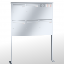 RENZ TETRO Edelstahl V4A-Ausführung, Anlage mit Installationskasten, Kasten 370x440x145, 5-teilig, mit 2 Fußplatten, 10-0-19258