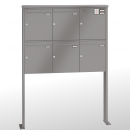 RENZ TETRO Stahl-Ausführung, Anlage mit Installationskasten, Kasten 370x440x145, 5-teilig, mit 2 Fußplatten, 10-0-19307