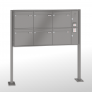 RENZ Quadra 4-seitig, Anlage mit Installationskasten, Kasten 370x330x145, 6-teilig, mit 2 Fußplatten, 10-0-19327