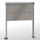 RENZ PRISMA-Stahl-Ausführung, Anlage ohne Installationskasten, Kasten 370x330x145, 5-teilig, mit 2 Fußplatten,10-0-19339