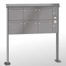 RENZ PRISMA Stahl-Ausführung, Anlage mit Installationskasten, Kasten 370x330x145, 6-teilig , mit 2 Fußplatten, 10-0-19353