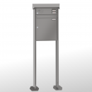 RENZ PRISMA Stahl-Ausführung, Anlage mit Installationskasten, Kasten 370x440x145, 1-teilig Installationskasten waagerecht, mit 2 Fußplatten, 10-0-19354