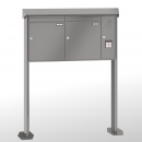 RENZ PRISMA Stahl-Ausführung, Anlage mit Installationskasten, Kasten 370x440x145, 2-teilig, mit 2 Fußplatten, 10-0-19356