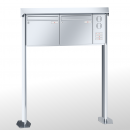 RENZ PRISMA Edelstahl V4A-Ausführung, Anlage mit Installationskasten, Kasten 370x330x145, 2-teilig , mit 2 Fußplatten, 10-0-19375