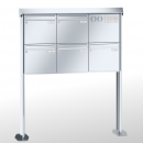 RENZ PRISMA Edelstahl V4A-Ausführung, Anlage mit Installationskasten, Kasten 370x330x145, 5-teilig, mit 2 Fußplatten, 10-0-19378