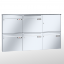 RENZ BASIC (B) Edelstahl, Anlage ohne Installationskasten, Kasten 370x330x100, 5-teilig, 10-0-25022