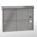 RENZ PRISMA Stahl-Ausführung, Anlage mit Installationskasten, Kasten 370x330x100, 4-teilig, 10-0-25220