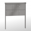 RENZ PRISMA-Stahl-Ausführung, Anlage ohne Installationskasten, Kasten 370x330x100, 5-teilig, zum Einbetonieren,10-0-25296