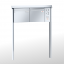 RENZ PRISMA Edelstahl V4A-Ausführung, Anlage mit Installationskasten, Kasten 370x330x100, 2-teilig, zum Einbetonieren, 10-0-25602