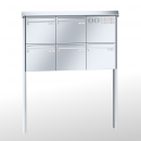 RENZ PRISMA Edelstahl V4A-Ausführung, Anlage mit Installationskasten, Kasten 370x330x100, 5-teilig, zum Einbetonieren, 10-0-25605