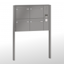 RENZ Quadra 3-seitig, Anlage mit Installationskasten, Kasten 370x330x100, 4-teilig, zum Einbetonieren, 10-0-25643